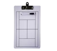 Whoasyst Pizarra de borrado en seco con marcador de pizarra blanca para entrenador, tabla de entrenamiento de fútbol, baloncesto, pizarra blanca, marcador de doble cara