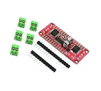 Whoasyst Placa de controlador de motor de integración robótica que utiliza PCA9685 y TB6612 para regulación de velocidad, controlador de motor apilable para robótica