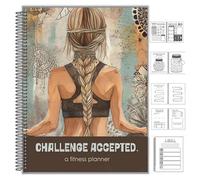 Whoasyst Planificador de desafíos de fitness de 90 días, cuaderno semanal sin fecha, seguimiento de objetivos para hábitos, diario de papel grueso y suave, planificador semanal para hábitos