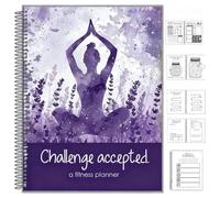 Whoasyst Planificador de desafíos de fitness de 90 días, cuaderno semanal sin fecha, seguimiento de objetivos para hábitos, diario de papel grueso y suave, planificador semanal para hábitos