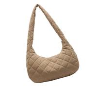 Whoasyst Práctico bolso cruzado con diseños acolchados para mujer de nailon con gran capacidad para uso diario esencial diario, Khaki, One Size