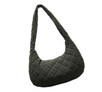 Whoasyst Práctico bolso cruzado con diseños acolchados para mujer de nailon con gran capacidad para uso diario esencial diario, Green, One Size