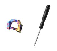 Whoasyst Precisions - Llaveros mecanizados con mosquetón compacto, peso ligero, 3 opciones de tamaño para amantes del aire libre, gancho ajustable