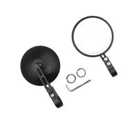 Whoasyst Reflector de manillar de motocicleta ajustable en ángulo de posicionamiento de 360 grados, flexibilidad de amplio alcance de observación, reflector de bicicleta para manillar
