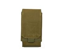 Whoasyst Riñonera estratégica de nailon impermeable con cierres para teléfonos inteligentes de 7 pulgadas para senderismo, correr, uso estratégico, soporte de teléfono para senderismo