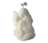 Whoasyst Soja perfumada con forma de lobo para aromaterapias del hogar, decoración del hogar, corazón