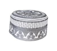 Whoasyst Sombrero de adoración tradicional cómodo para uso prolongado en oraciones diarias, entorno cultural, práctico sombrero de adoración para mujer, Gris Claro, S