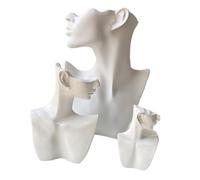 Whoasyst Soporte de decoración portátil para collar con cubierta de resina, resistente, organizador de joyas, accesorios para el hogar