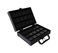 Whoasyst Soporte de joyería de aleación de aluminio resistente para viajes con diseños para un almacenamiento seguro de objetos de valor en el camino, organizadores portátiles de piedras preciosas