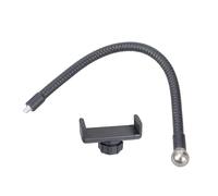 Whoasyst Soporte de manguera para teléfono móvil, soporte para trípode monopié, soporte de abrazadera flexible de brazo largo giratorio para smartphone