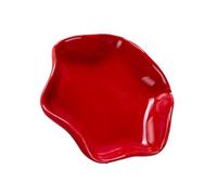 Whoasyst Soporte para utensilios de cerámica resistente al calor con diseño de ranura espaciosa que mantiene la cuchara de cocina organizada ordenadamente con forma de flores