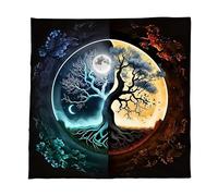 Whoasyst Tarots - Mantel para altares, tela de astrología, adivinaciones, cuadrado, árbol de la vida, decoración del hogar, altares, tarots