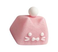 Whoasyst Teclado de resina 3D con diseño de gatito, teclado de dibujos animados para juegos mecánicos, accesorios de escritura de personalidad, teclas ligeras