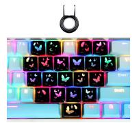 Whoasyst Teclas translúcidas de altura OEM de 21 teclas con diseño de mariposa para un excelente efecto de retroiluminación en condiciones de poca luz retroiluminada