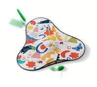 Whoasyst Touch Control USB Recargable Hide and Seek Juguete Gatos Durabilidad Oxfords Tela Cubierta Interior Interior Gatos Juguete