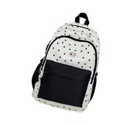 Whoasyst Trendy Star Designs - Mochila unisex ergonómica y práctica, espaciosos bolsillos de organización, perfecta para mujeres y niñas, resistente al desgaste, Black