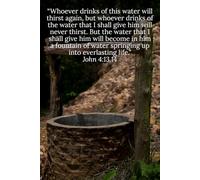 “Whoever drinks of this water will thirst again, but whoever drinks of the water that I shall give him will never thirst. But the water that I shall ... up into everlasting life.” John 4:13-14