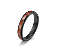 Whoiy Anillo de tungsteno para hombre, alianzas de plata, negro/oro rosa/oro 4 mm/6 mm/8 mm, bisutería de moda, anillos de boda, anillos de madera, anillos para hombre, talla 52-67, 62 (19.7
