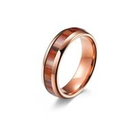 Whoiy Anillo de tungsteno para hombre, alianzas de plata, negro/oro rosa/oro 4 mm/6 mm/8 mm, bisutería de moda, anillos de boda, anillos de madera, anillos para hombre, talla 52-67, 62 (19.7
