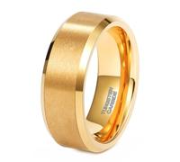 Whoiy Anillo grabado para parejas, anillos de compromiso de tungsteno, 2 mm, 4 mm, 6 mm, 8 mm, cepillado, anillos de boda, sencillos anillos de moda, anillos para parejas, color negro, talla 47-75, 71