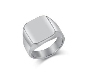 Whoiy Anillos de carburo de tungsteno, alianzas plateada/dorado/negro con grabado, 16 mm, anillo de sellado, bisutería para hombre, pulido, talla 57-70, 57 (18.1), Tungsteno, Sin piedra preciosa