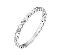 Whoiy Anillos de diamante de oro amarillo, anillos de compromiso para mujer, oro auténtico, media eternidad, alianzas de aniversario con diamantes para mujeres, 65 (20.7), Metal precioso Piedra