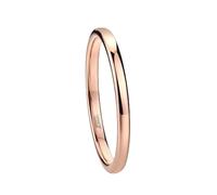 Whoiy Par de anillos de oro rosa grabado, anillo de tungsteno simple 2 mm/4 mm/6 mm/8 mm anillo de compromiso cúpula bisutería anillos de pareja talla 47 - 70, 70 (22.3), Carburo de tungsteno, Sin