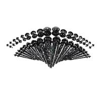 Whoiy Piercing de tubo de oreja, acrílico, 18 pares, kit de estiramiento cónico, 1,6 mm - 10 mm, multicolor, con anillos en O para hombres y mujeres, 1.6MM/2MM/2.5MM/3MM/4MM/5MM/6MM/8MM/10MM,