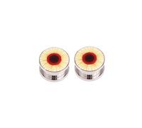 Whoiy Piercing dilatador de oreja con flor, 2 unidades, 4-14 mm, acero inoxidable, plateado, para mujeres, 4mm, Acero inoxidable, Sin gemas