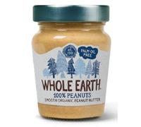 Whole Earth 100% Nuts Mantequilla de cacahuete lisa 227 g Pack de 6