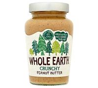 Whole Earth - Crema Crujiente de Cacahuete - 454 g - Sin Azúcar Añadido y Sin Gluten - Apta para Veganos - Fuente de Fibra y Proteínas - Ideal para Untar o Mezclar en tus Recetas Favoritas