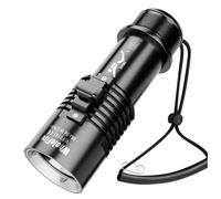 WholeFire Linterna de Buceo, 8000 Lúmenes, IPX8, Impermeable, 3 Modos, Recargable, Equipo de Buceo para Nadar