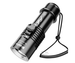 WholeFire Linterna de Buceo, 8000 Lúmenes, IPX8, Impermeable, 3 Modos, Recargable, Equipo de Buceo para Nadar