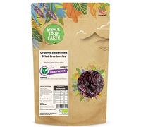Wholefood Earth - Arándanos secos ecológicos endulzados, 500 kg, sin transgénicos, veganos, fuente de fibra, con certificación ecológica