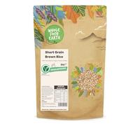 Wholefood Earth - Arroz integral de grano corto, sin transgénicos, natural, vegano, sin lácteos, sin azúcares añadidos, 2 kg