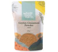 Wholefood Earth - Canela de Ceilán en polvo, auténtica, cruda, sin transgénicos, de Sri Lanka, 125 g