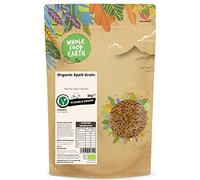 Wholefood Earth - Espelta ecológica en grano, 3 kg, libre de transgénicos, vegana, alta en fibra, con certificación ecológica