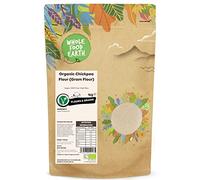 Wholefood Earth - Harina ecológica de garbanzo (besan), 1 kg, sin transgénicos, vegana, alta en fibra, con certificación ecológica
