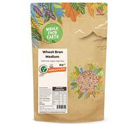 Wholefood Earth - Salvado de trigo mediano, 2 kg, sin transgénicos, alto en fibra