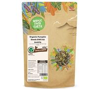Wholefood Earth - Semillas de calabaza ecológicas GWS AA de Austria, crudas, 500 g, sin transgénicos, veganas, altas en fibra, altas en proteínas, con certificación ecológica