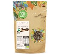 Wholefood Earth - Semillas de chía ecológica, 250 g, crudas, sin transgénicos, veganas, fuente de fibra, con certificación ecológica