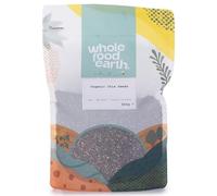 Wholefood Earth - Semillas de chía ecológica, 500 g, crudas, sin transgénicos, veganas, fuente de fibra, con certificación ecológica