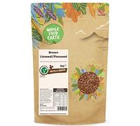 Wholefood Earth - Semillas de lino/linaza marrón, 3 kg, sin transgénicos, naturales, altas en fibra, fuente de proteínas