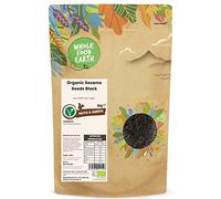 Wholefood Earth - Semillas de sésamo negro ecológico, crudas, 1 kg, sin transgénicos, veganas, con certificación ecológica