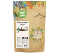 Wholefood Earth - Semillas de sésamo sin cáscara, 1 kg, sin transgénicos, altas en fibra