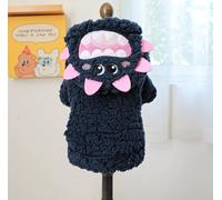 Wholesale of Pet - Chaqueta de forro polar con capucha para perro, gato y cordero, serie de suéteres para otoño e invierno, 2 (suéter mullido Happy Little Monster, talla M)