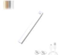 Whollyas - Punch-Free Smart Sensor Magnetic Rechargeable LED Lights, LED Intelligent Human Motion Sensor Wireless Magnetic Light, Wireless Closet Lights for Stairs, Wardrobe (White light,19.68in*1pc)