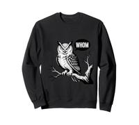 Whom Owl Funny Inglés Profesor Apreciación Papá Chistes Juego de palabras Sudadera