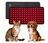 WHOOLEFUN Cinturón De Terapia De Luz Roja para Animales, Estera De Fisioterapia para Mascotas, Almohadilla Envolvente De Luz Roja Infrarroja LED De 120 Piezas, Cuidado De Heridas En Perros Gatos