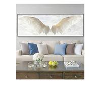 Whoonng Diamond Painting Kit Completo, Alas de angel Cuadros Diamantes 5D, Punto de Cruz Diamante, Completo Bordado Punto de Cruz Diamante Craft, 40x120cm Diamond Art Lienzo Pared Decoración